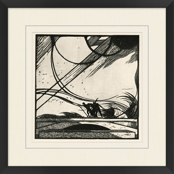 Wendover Art Group Wood Block Wood Block Journey Framed On Paper Print